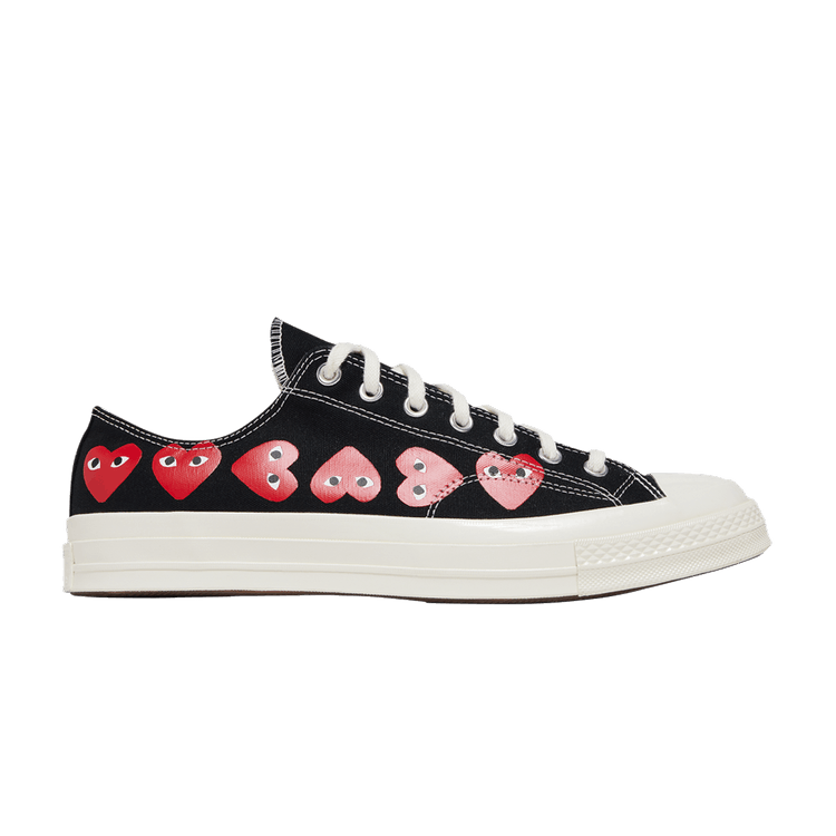 Comme des Garçons PLAY x Converse Chuck 70 Low 'Multi Heart - Black'