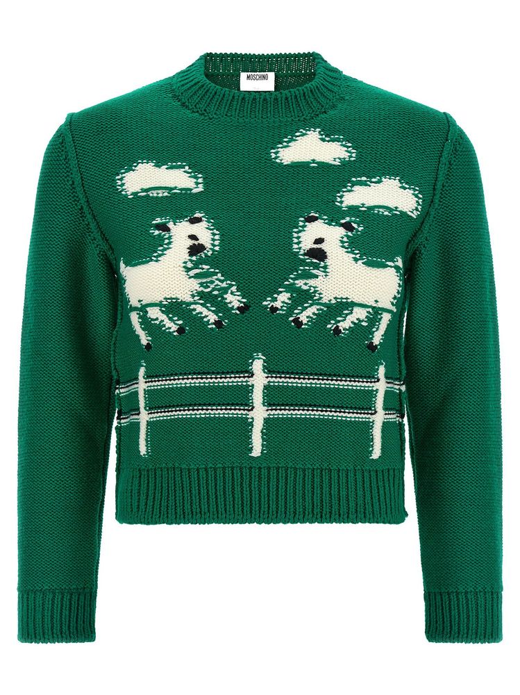 Moschino Graphic Intarsia Jumper