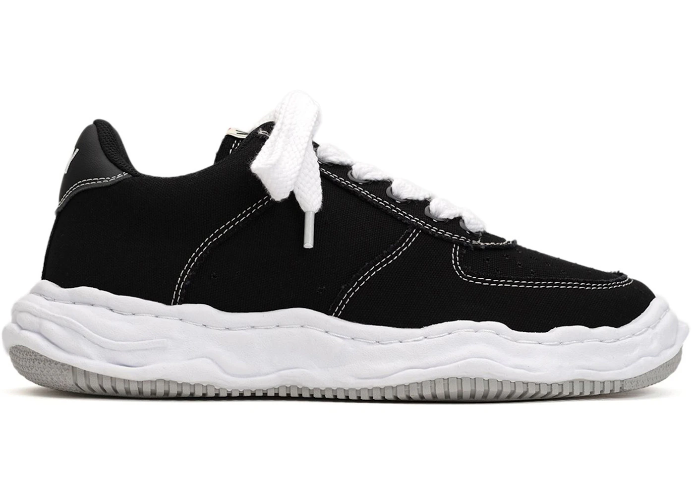Maison Mihara Yasuhiro Wayne OG Sole Canvas Low Black Black White