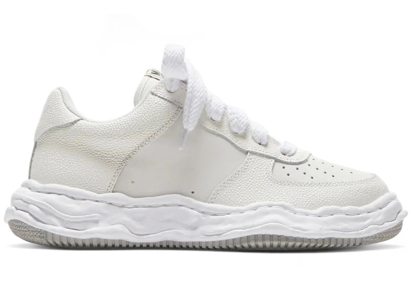 Maison Mihara Yasuhiro Wayne OG Sole Embossed Leather Low White