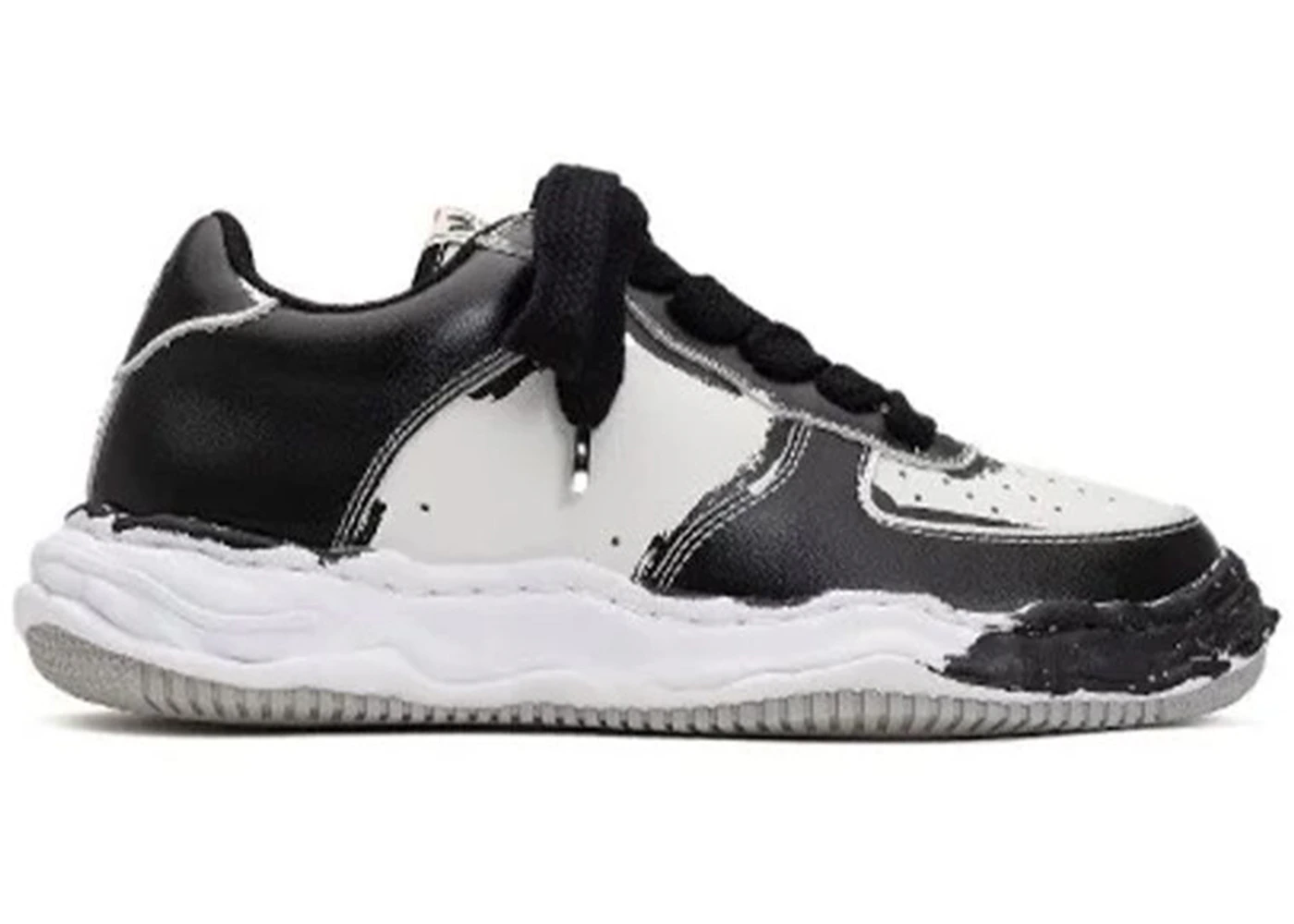 Maison Mihara Yasuhiro Wayne OG Sole Printed Leather Low Black White