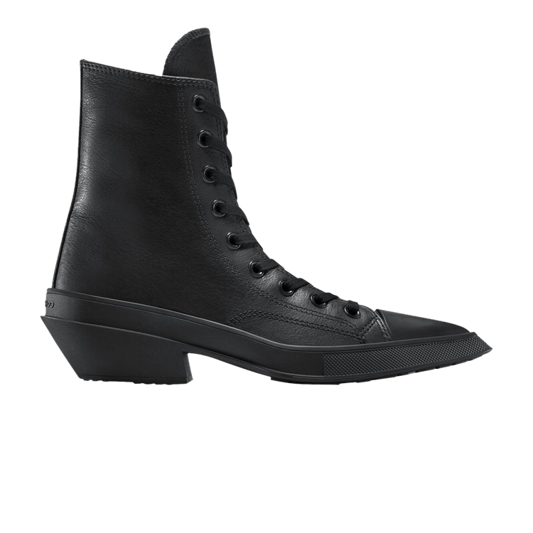 Converse Wmns Chuck 70 De Luxe Pointed Leather High 'Triple Black'