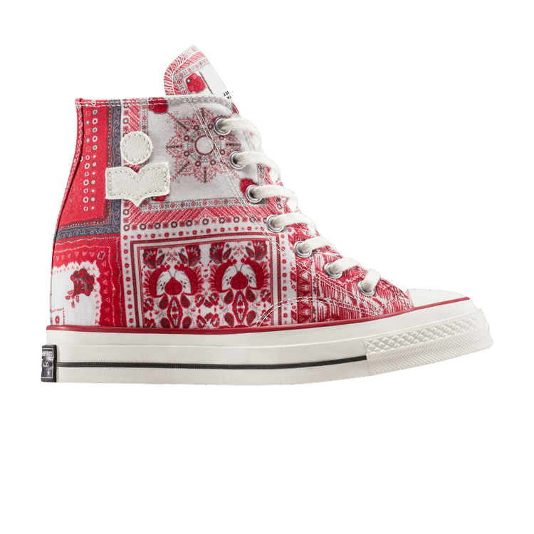 Isabel Marant x Converse Wmns Chuck 70 Wedge Platform High 'Red Bandana Scarf'