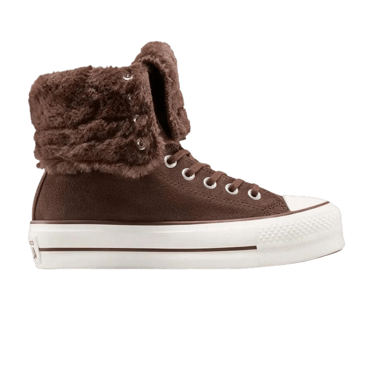 Converse Wmns All Star Fold Over Lift Hi 'Totally Fudged'