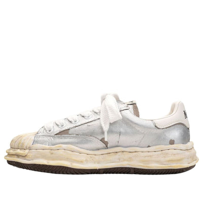 Maison MIHARA YASUHIRO BLAKEY OG Sole Film Attached Canvas Low 'Silver'