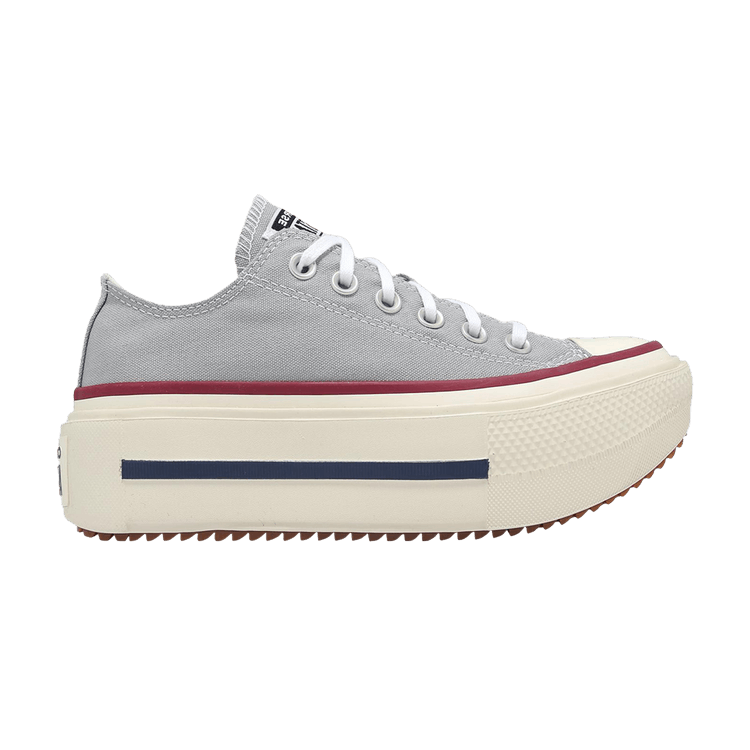 Converse Chuck Taylor All Star Lift Double Stack 'Grey Red'