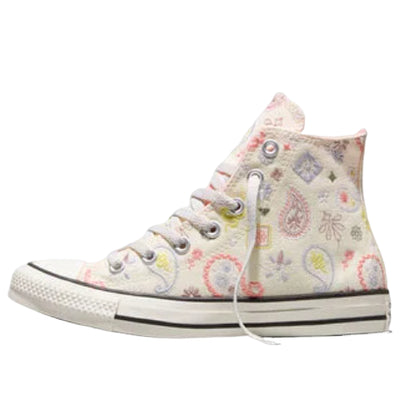 Converse Chuck Taylor All Star Lift Platform Embroidered Paisley Pop 'Egret Olive Android Petal Pit'