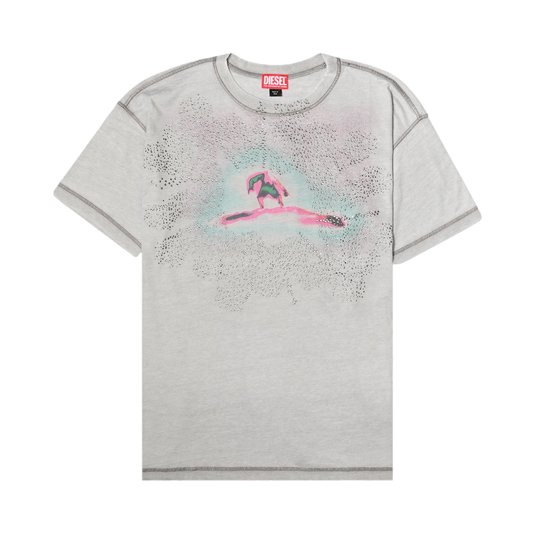 Diesel Studded Surfer T-Shirt 'Grey'