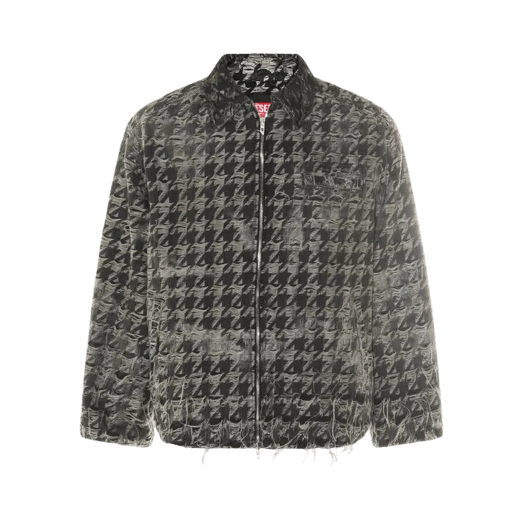 Diesel Distressed Tweed Jacket 'Grey'