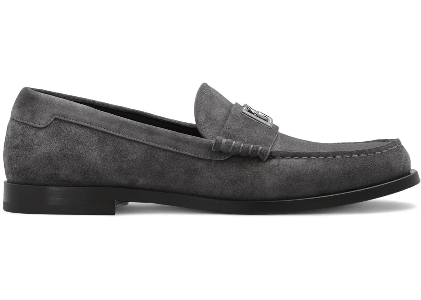 Dolce & Gabbana Suede Loafers Grigio Piombo
