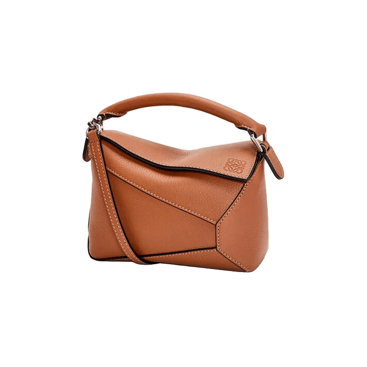 Loewe Mini Puzzle Edge Bag In Classic Calfskin 'Tan'