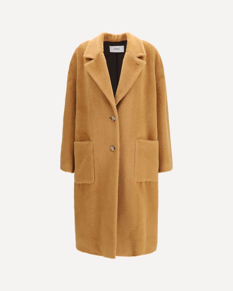 Lardini Long Peak-Lapel Coat