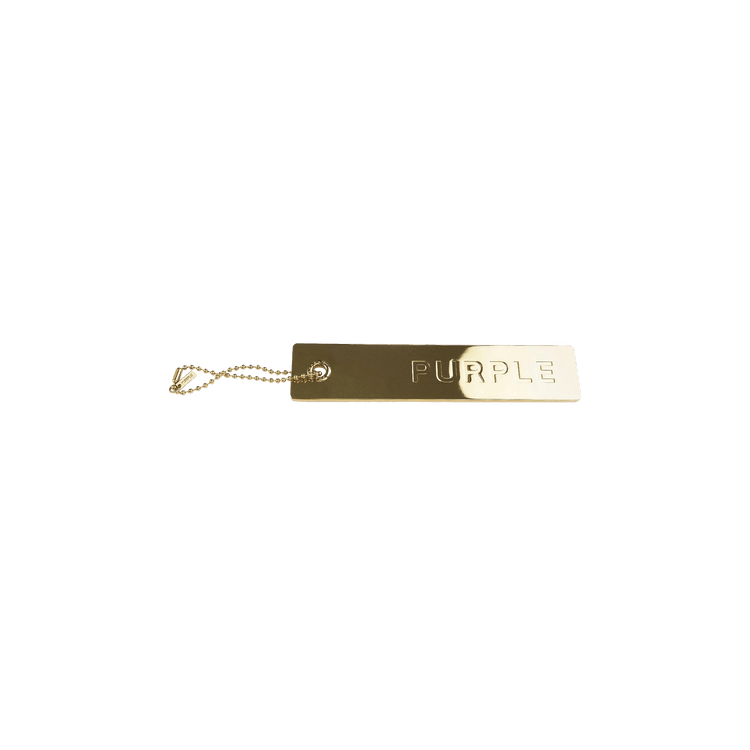 PURPLE BRAND Metal Hang Tag 'Gold'