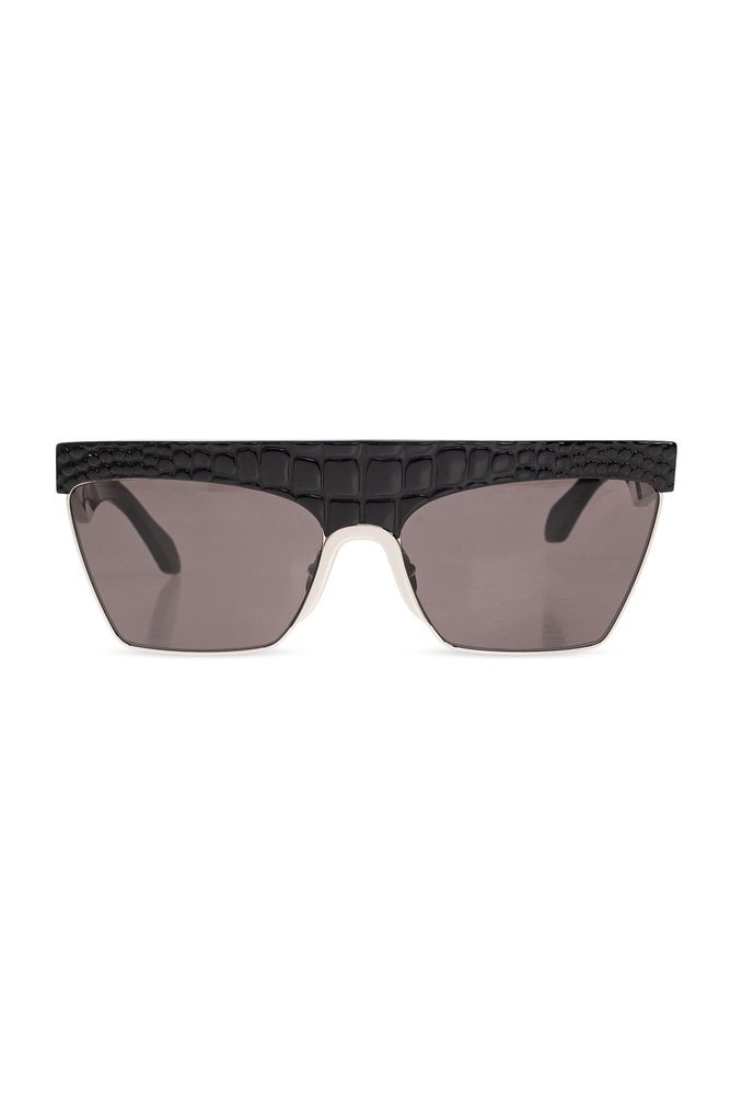 Alaïa Rectangular Embossed Frame Sunglasses