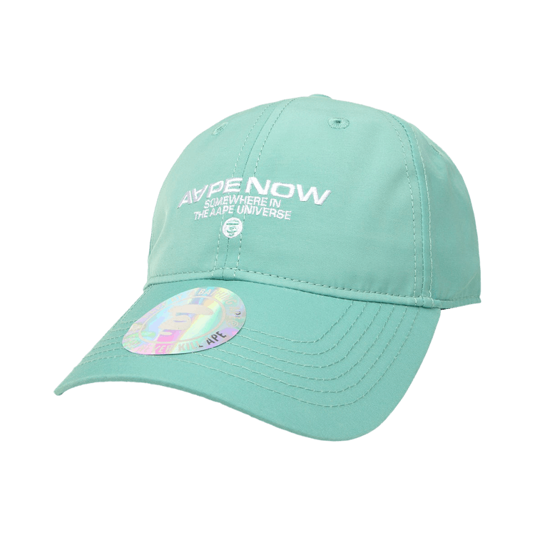 AAPE Moonface Embroidered Cap 'Green/Yellow'