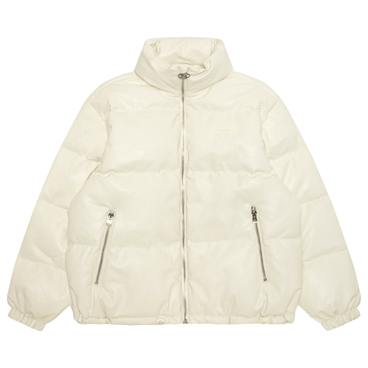 AAPE Unvs Moonface Zip-Up Puffer Jacket 'Ivory'