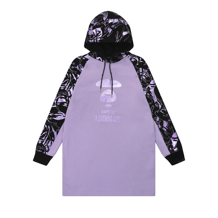 AAPE Camo Print Hoodie Dress 'Purple/Light'