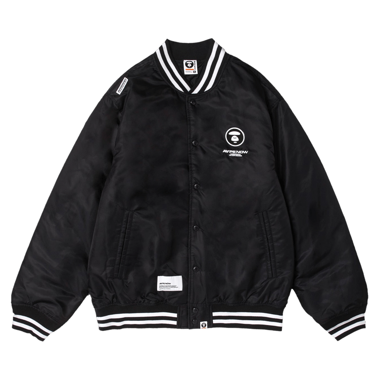 AAPE Moonface Patch Bomber Jacket 'Black'