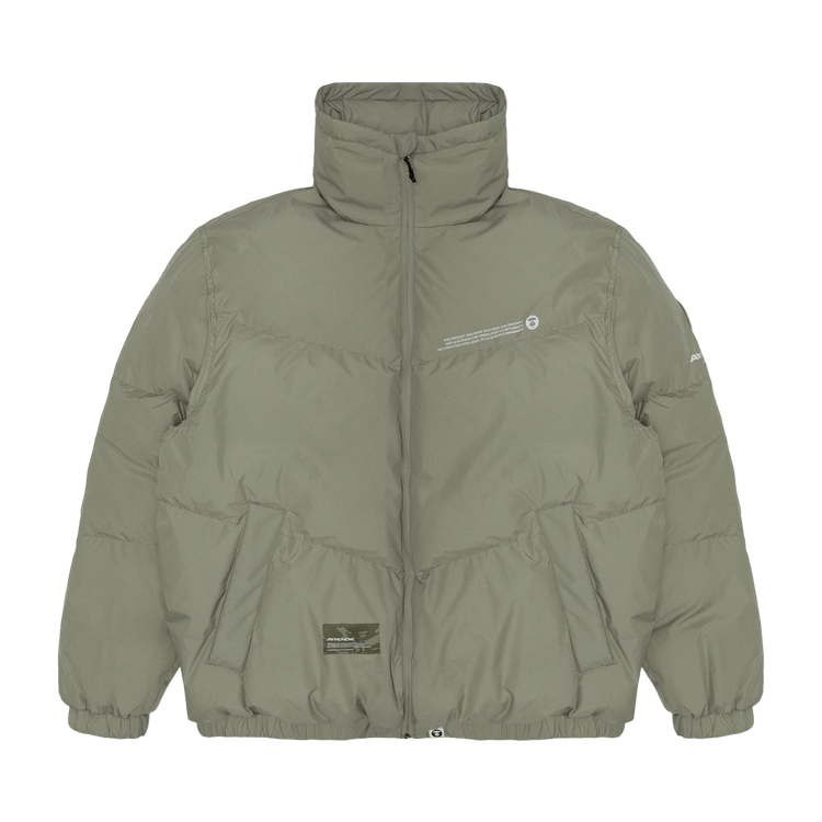 AAPE Moonface Stand-Collar Padded Jacket 'Khaki/Light'