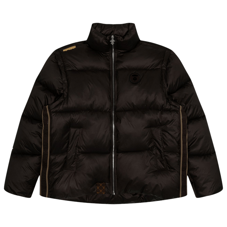 AAPE Moonface Patch Reversible Puffer Jacket 'Brown'