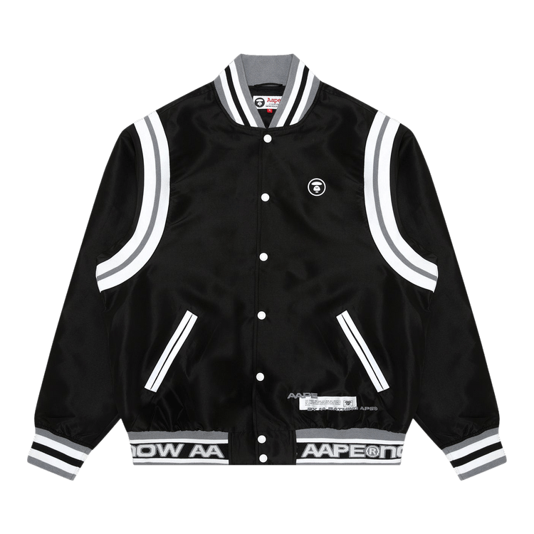 AAPE Moonface Patch Jersey Jacket 'Black'