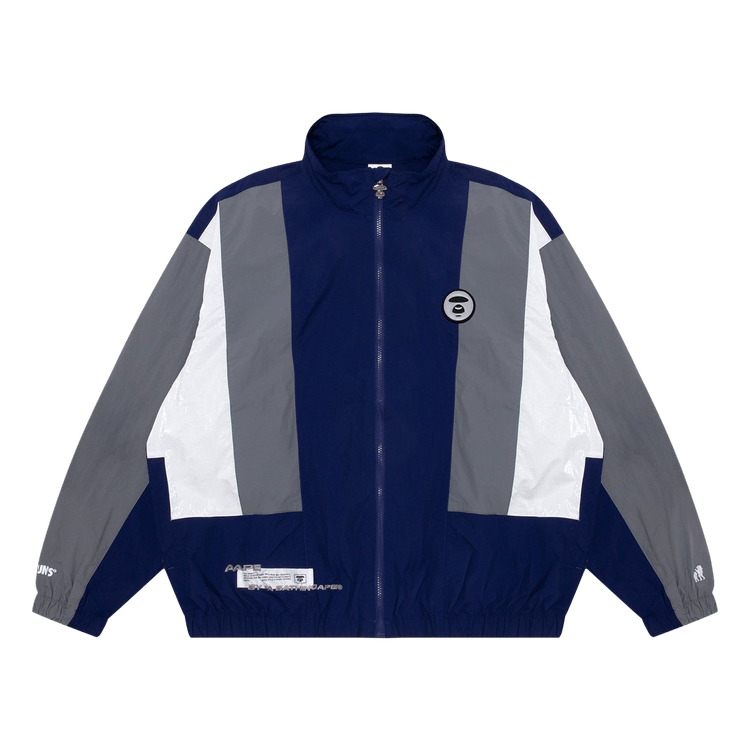 AAPE Moonface Colour Block Relaxed Track Jacket 'Purple'