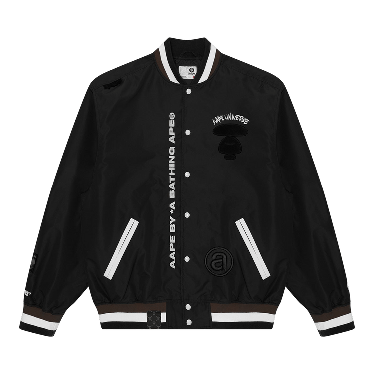 AAPE Moonface Embroidered Jacket 'Black'