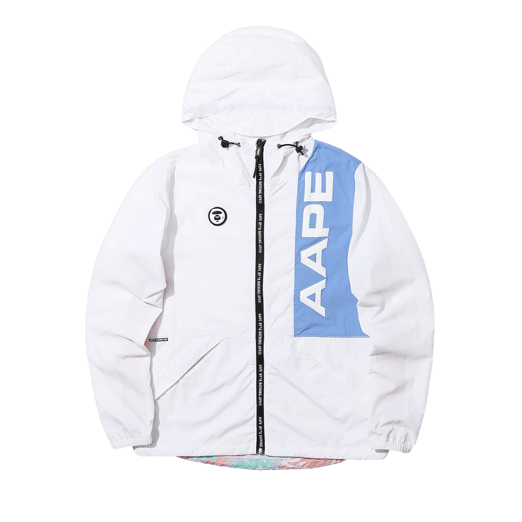 AAPE Panelled Windbreaker 'White'