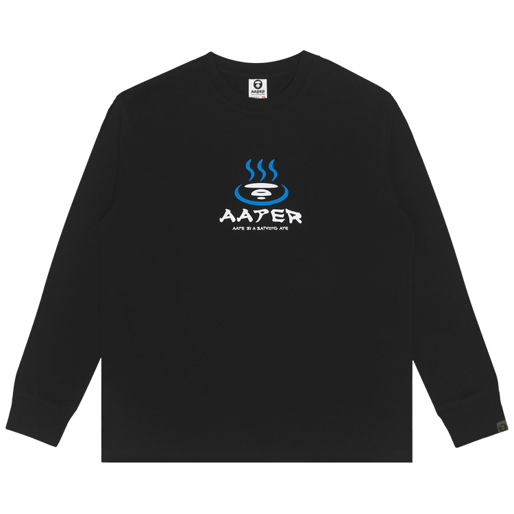 AAPE r Graphic Long Sleeve Tee 'Black'