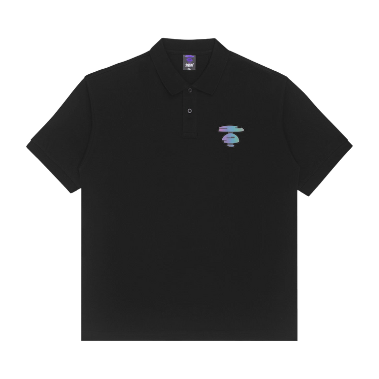 AAPE Moonface Back Print Polo 'Black'