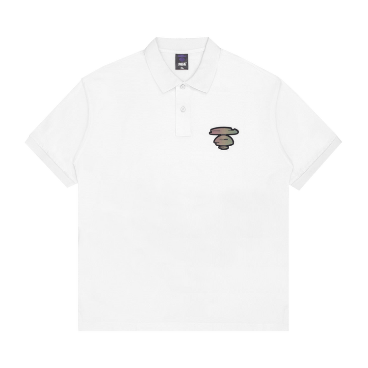 AAPE Moonface Back Print Polo 'White'