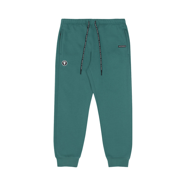 AAPE Moonface Fleece Sweatpants 'Green/Blue'