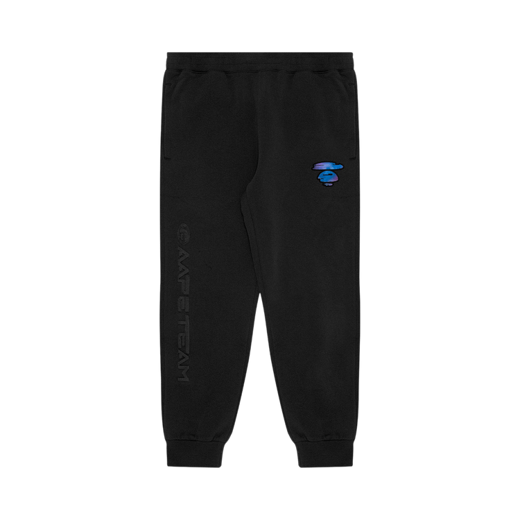 AAPE Moonface Gradient Patch Sweatpants 'Black'