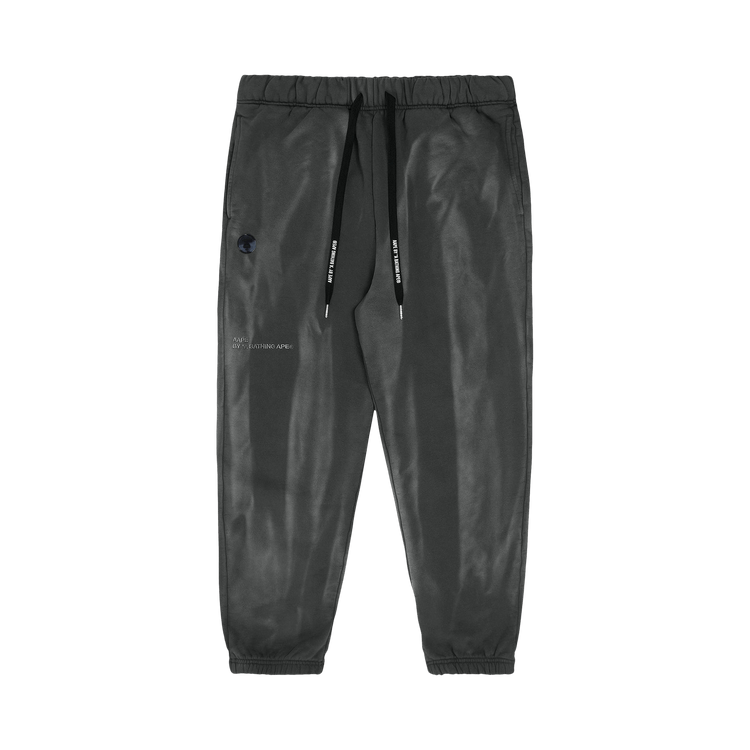 AAPE Moonface Tie-Dye Sweatpants 'Grey/Black'