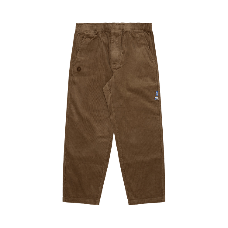 AAPE Moonface Patch Corduroy Pants 'Beige'
