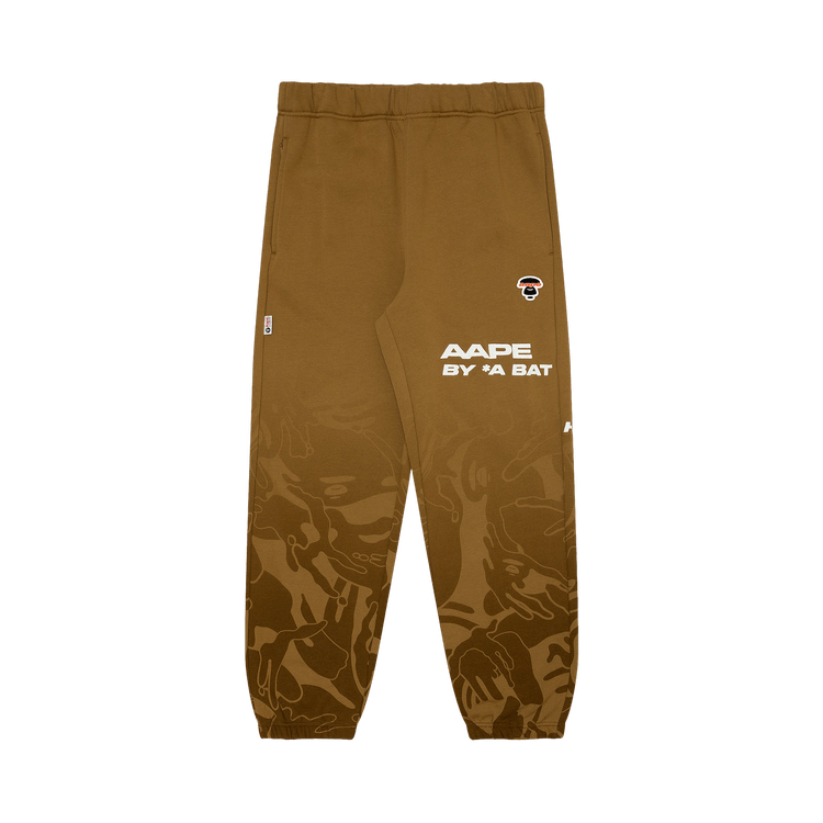 AAPE Moonface Camo Gradient Sweatpants 'Yellow/Green'