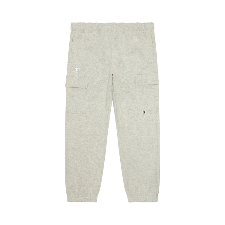 AAPE Moonface Logo Sweat Pants 'White/Heather'