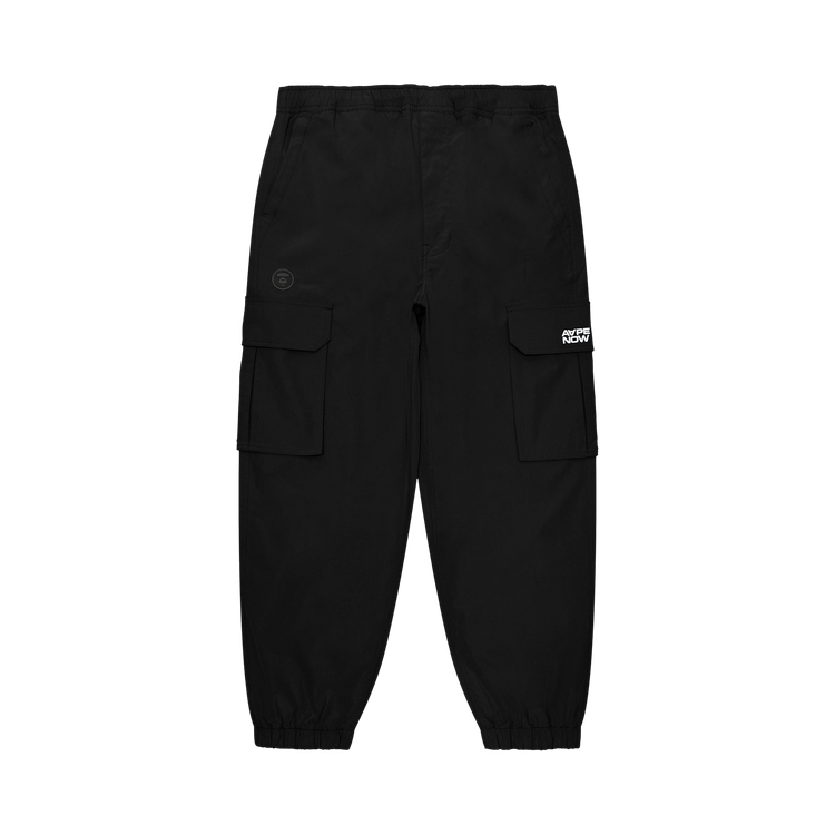 AAPE Now Moonface Logo Cargo Jogger Pants 'Black'
