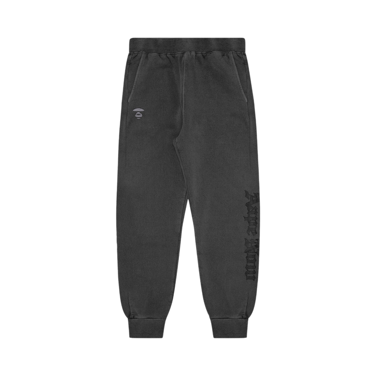 AAPE Moonface Embroidered Fleece Sweatpants 'Black'