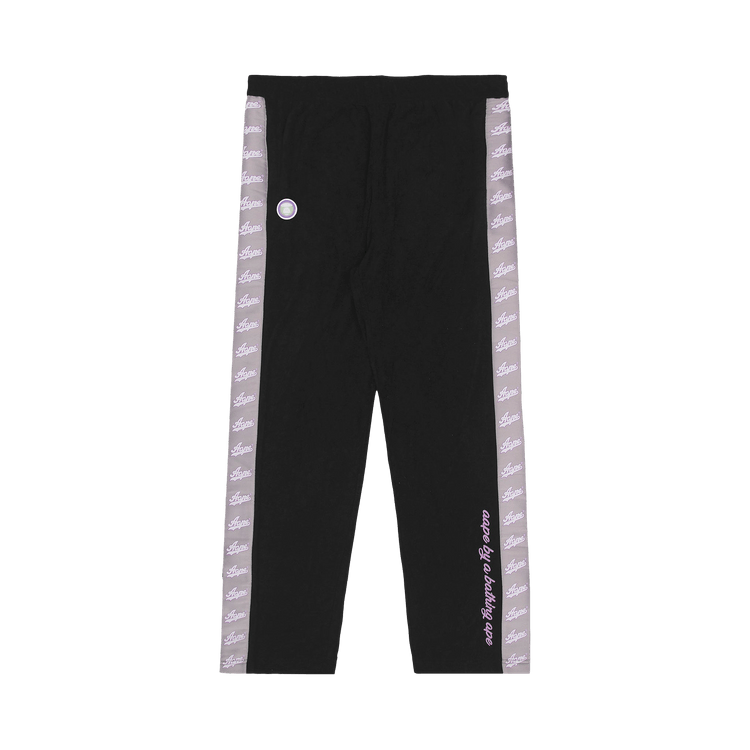 AAPE Moonface Patch Logo Tape Sweatpants 'Black'