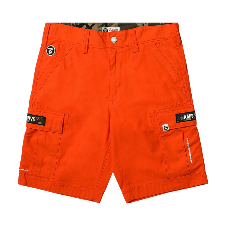 AAPE Logo Pocket Shorts 'Orange'