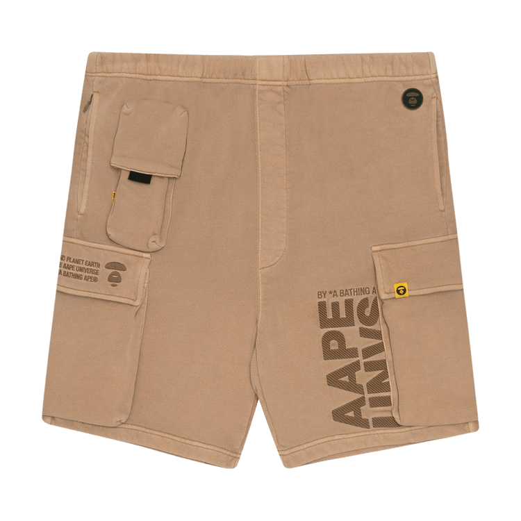 AAPE Moonface Cargo Shorts 'Beige'