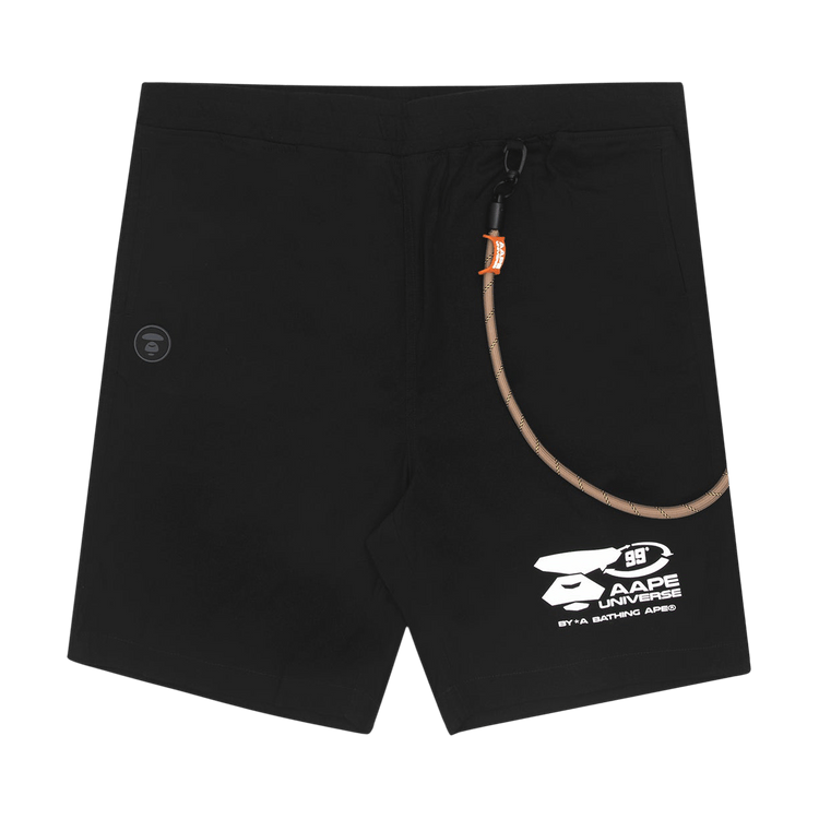 AAPE Moonface Cotton Shorts 'Black'