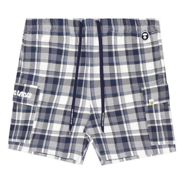 AAPE Moonface Sweat Cargo Shorts 'Ivory/Navy'