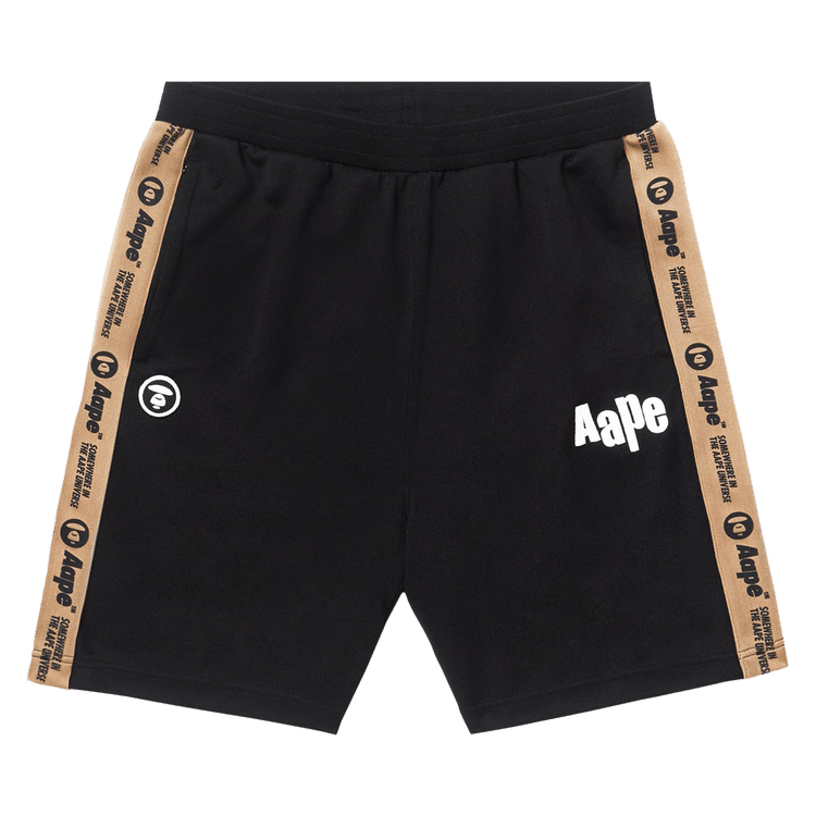 AAPE Moonface Embroidered Sweat Shorts 'Black'