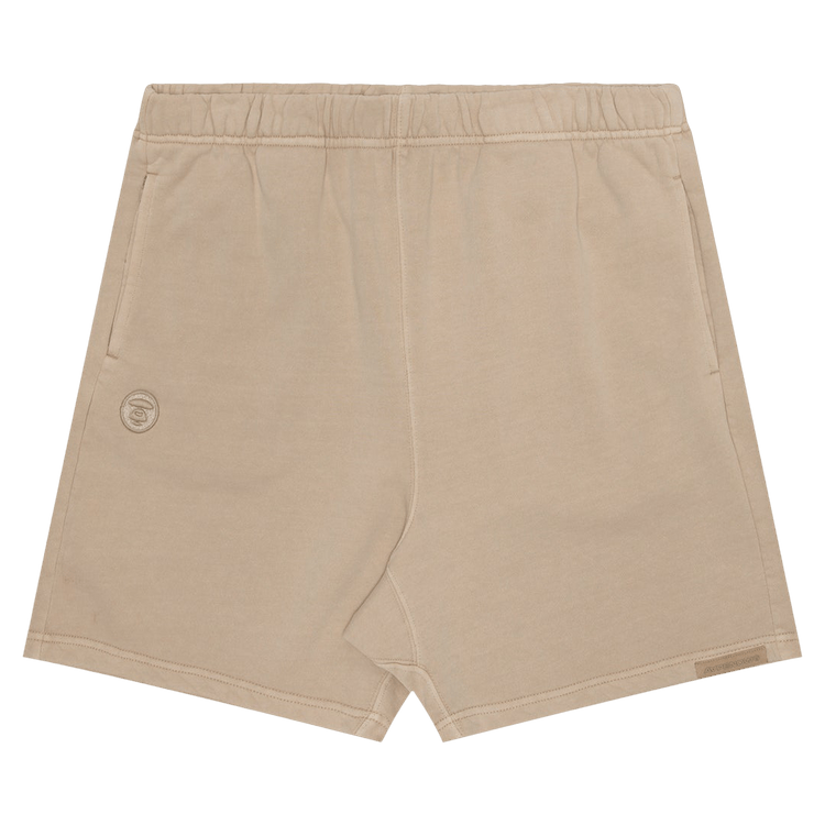 AAPE Moonface Embroidered Sweat Shorts 'Beige/Light'