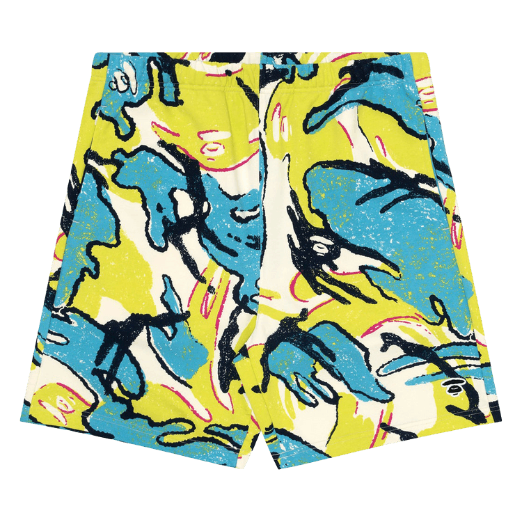 AAPE Sweat Shorts 'Green/Blue'