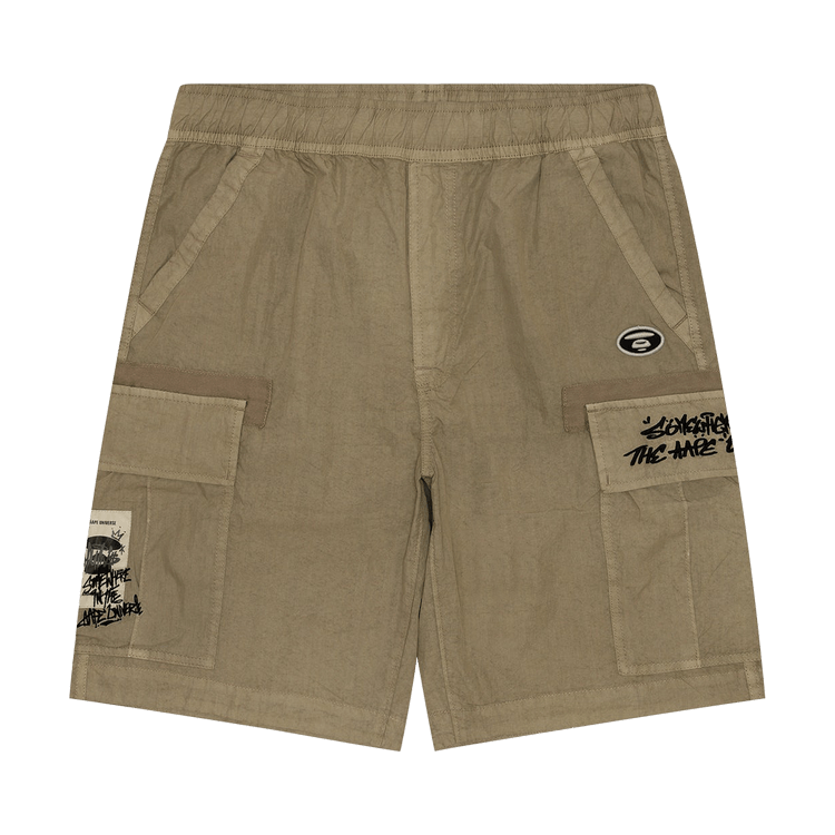 AAPE Moonface Cargo Shorts 'Beige/Grey'
