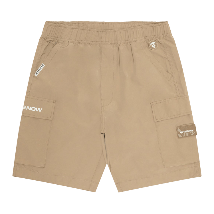 AAPE Now Moonface Logo Cargo Shorts 'Beige'