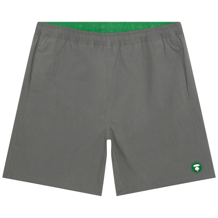 AAPE Now Moonface Logo Shorts 'Grey/Light'